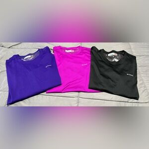 Columbia women’s base layer Shirts - Purple, Pink, Black (3-Pack)